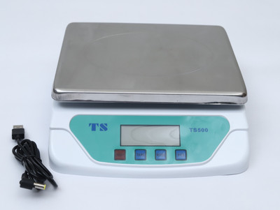 MSNL TS-500 STEEL PLATER WEIGHING SCALE UP TO 30KG/1GM(WHITE) Weighing Scale(Off-White, STEEL)