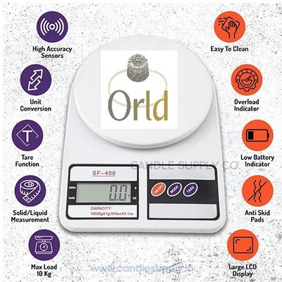 Orld Digital Kitchen Food Weighing Scale** Weighing Scale(White)
