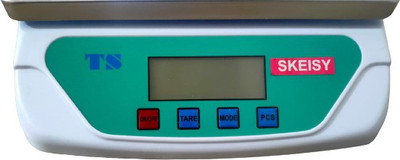 Skeisy steel-ts-500-up 30kgx1gm-double display-led indicator Weighing Scale(White)