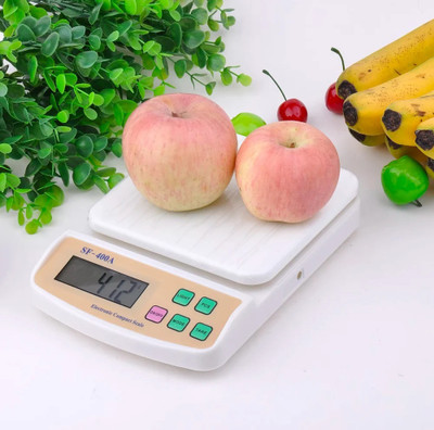 NIBBIN 10Kg Digital Counter Weight Machine With Plastic Top For Kitchen, Home & Shop Weighing Scale(White)