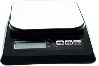 MSNL blackSF-413 KITCHEN SCALE UP TO 10KG.1GM AND OPERTE BY BATTERY AA Weighing Scale(Black)