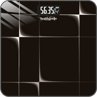 Healthgenie Weight Machine With 3 Years Warranty Weighing Scale Shine Plus Weighing Scale(Black, White)