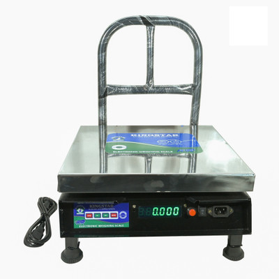 King Star Weighing scale 350 Kitchen Steel F/B Cap.100Kg Acc.10g Min.200g Platform Weighing Scale(Make in india ISO Certified Govt By Approved Weighing Scale)
