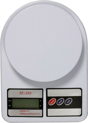 MASHREQ 10kg Electronic Digital Kitchen Weighing Scale SF405 Weighing Scale(White)