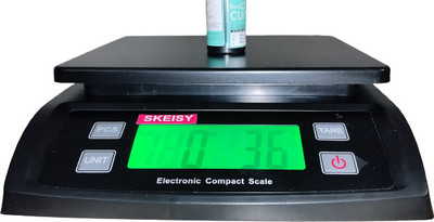 Skeisy SF-802 STEEL PLATE WEIGHING SCALE AND RECHARGEABLE BATTERY Weighing Scale(Black)