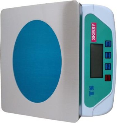 Skeisy new-steel-plate ts-500-with up to 30kg-and 1gm-power adaptor Weighing Scale(White)