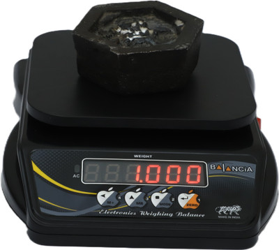 Skeisy Bal Mini Black Digital kitchen scale power up 10kg-1gm rechargeable battery Weighing Scale(Black)