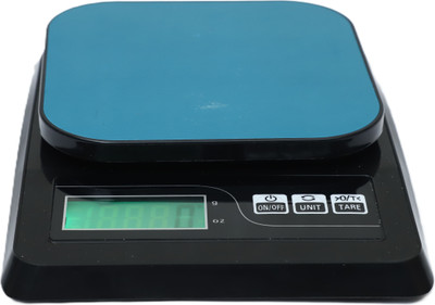 MSNL New Sf-413-Steel plate kitchen scale power up to 10kg-1gm-With AAA battery Weighing Scale(Black)