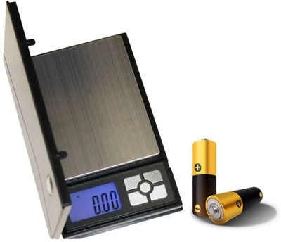 WEIGHOUSE 500 x 0.01 Gram Digital Jewellery Weighing Scale With 2 AAA Batteries Weighing Scale(Black)
