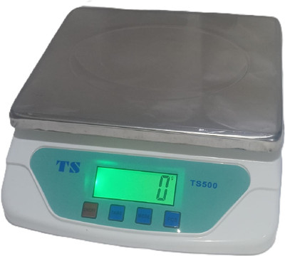 MSNL TS 500 Steel Digital Kitchen Weighing Scale 30kg x 1g with white backlight Weighing Scale(White, Blue)