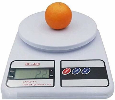 vmshoppingmall Multipurpose Electronic Weight Scale with Backlit LCD Display (10 kg) Weighing Scale(White)
