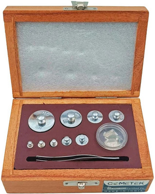 COMETEK Laboratory Analytical Weight Box - 1mg to 100gm Brass C.P. Weight Box