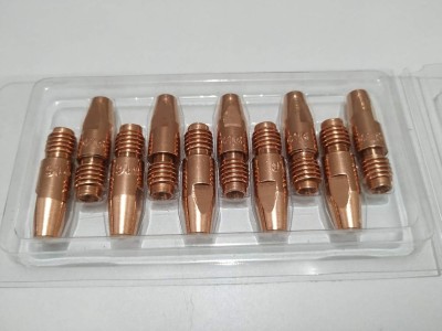 ambay Mig Welding Copper Contact Tips M8*30*1.6mm MIG Torch Contact Tip 20Ps Inverter Welding Machine