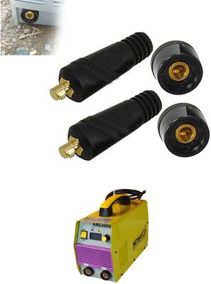 WELDDK 10/25 mm 2 Pcs Male & 2 Pcs Female Cable Connector For Welding machine 1 Inverter Welding Machine