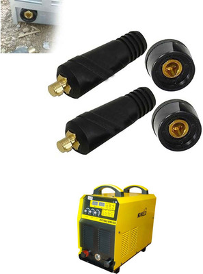WELDDK 10/25 mm 2 Pcs Male & 2 Pcs Female Cable Connector For Welding machine 17 Inverter Welding Machine
