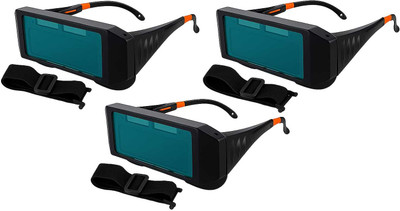 ambay Auto Darkening Welding Safety Goggles Darkening goggle Welding Safety Goggle Auto Darkening Lens Eye Protecting Goggles Welding  Safety Goggle(Free-size)