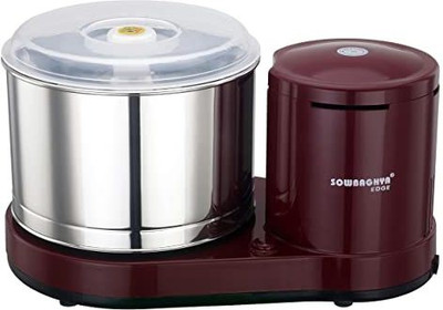 Sowbaghya Edge 2Ltr 150W Wet Grinder, Maroon Table Top Wet Grinder Machine Wet Grinder(maroon)