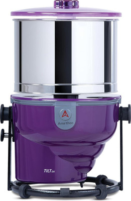 Amirthaa Acrylonitrile Butadiene Styrene Tilt Dx - 2L Tabletop Wet Grinder Wet Grinder(Purple and Silver)