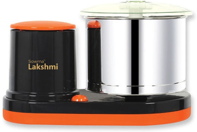sowrnalakshmi YJ666 Wet Grinder(ORANGE AND GREY)