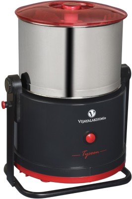 Vijayalakshmi TYCOON PLUS Wet Grinder(BLACK WITH RED)