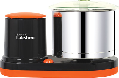 sowrnalakshmi YJ666 Wet Grinder(ORANGE AND GREY)