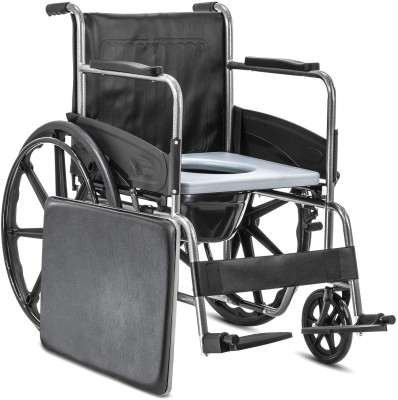 HealthEmate Commode MagWheel Manual Wheelchair(Self-propelled Wheelchair)