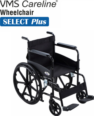 VMS Careline Select Plus Foldable, Manual Wheelchair(Self-propelled Wheelchair)