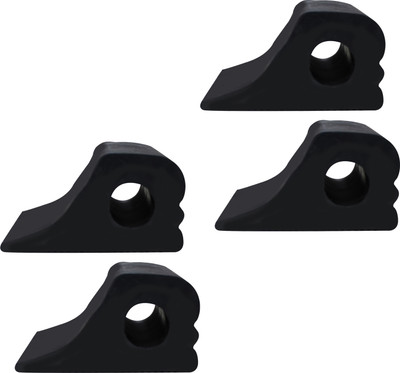 ALP Heavy Duty Rubber Small Wheel Chock, Prevents Vehicle Rolling During Storage Wheel Chock(Pack of 4 Black)