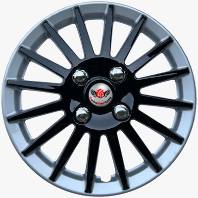 CuboDePlato CDP Car Plastic wheel cover/ colour Black-silver For 15In_Yaris_2018 Wheel Cover For Toyota Yaris G(15.0 inch)