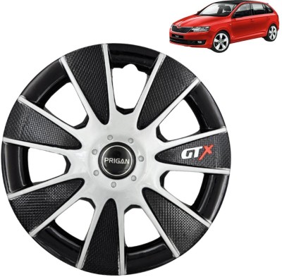 PRIGAN Rapid GTX Black Silver 15 INCH Wheel Cover For Skoda Rapid(15.0 inch)