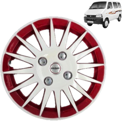 PRIGAN Eeco Camry White Red 13 INCH Wheel Cover For Maruti Eeco(13.0 inch)