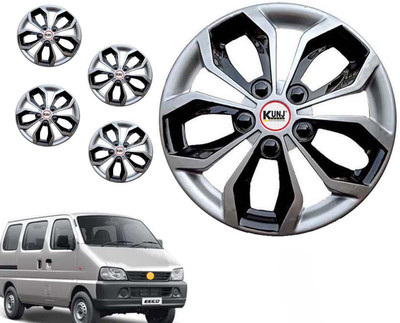Kunj Autotech 13 Inch Wheel Cap Cover for EECO Silver Black Wheel Cover For Maruti Eeco(13.0 inch)