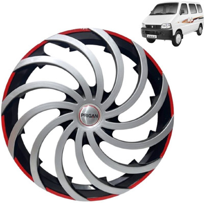 PRIGAN Eeco CYCLONE Silver Black Red 13 INCH Wheel Cover For Maruti Eeco(13.0 inch)