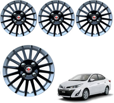 CuboDePlato CDP Car Plastic wheel cover/ colour Black-silver For 15In_Yaris Wheel Cover For Toyota Yaris G CVT(15.0 inch)