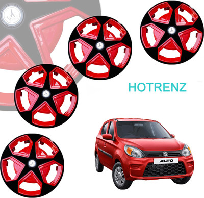 ALPINEZO CAR WHEEL CAP/WHEEL COVER SILVER_BLACK 12 INCH Wheel Cover ASTER RED BLACK 12 Wheel Cover For Universal For Car Universal For Car(14.0 inch)