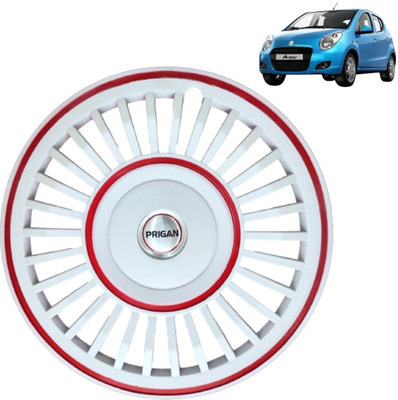 PRIGAN A-Star Vintage White Red 13 Inch For ASTAR Wheel Cover For Maruti A-Star(13.0 inch)
