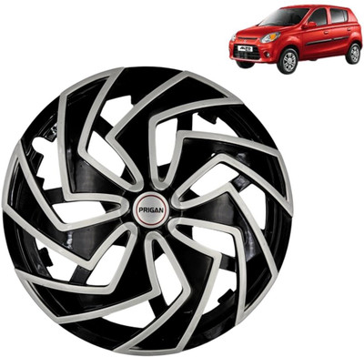 PRIGAN Alto 800 Spider Silver Black 12 INCH Wheel Cover For Maruti Alto 800(12.0 inch)