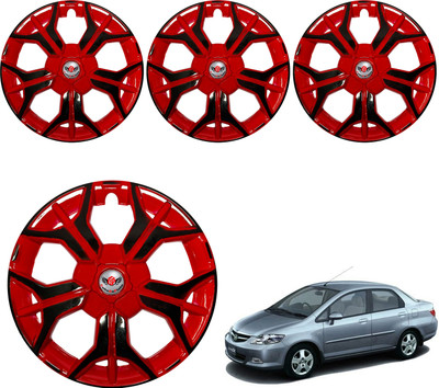 CuboDePlato _Sharp_RedBlk_14 Inch wheel Cover For city_Zx Wheel Cover For Honda City ZX(14.0 inch)
