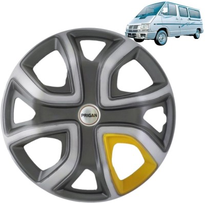 PRIGAN Winger ALTZ Grey Silver Yellow 14 INCH Wheel Cover For Tata Winger(14.0 inch)