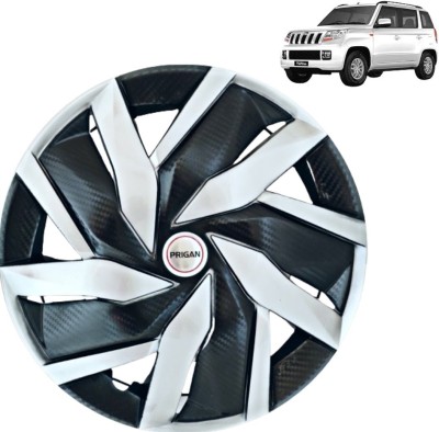 PRIGAN TUV-300 Eagle Black Silver 15 INCH Wheel Cover For Mahindra TUV-300(15.0 inch)