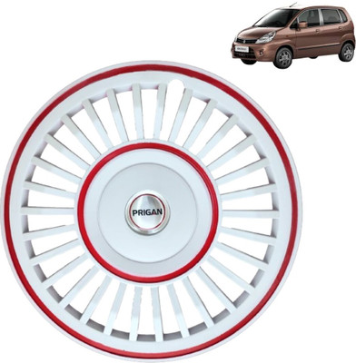 PRIGAN Zen Estilo Vintage White Red 13 Inch For ESTILO Wheel Cover For Maruti Zen Estilo(13.0 inch)