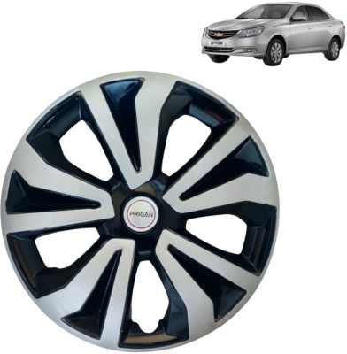 PRIGAN Optra TGO1 Black Silver 14 INCH Wheel Cover For Chevrolet Optra(14.0 inch)