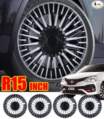 GOLDKARTZ R15 Inch Wheel Cover Hub Cap Universal For All Cars 15 Inch Toyota Liva Wheel Cover For Toyota Etios Liva(15.0 inch)