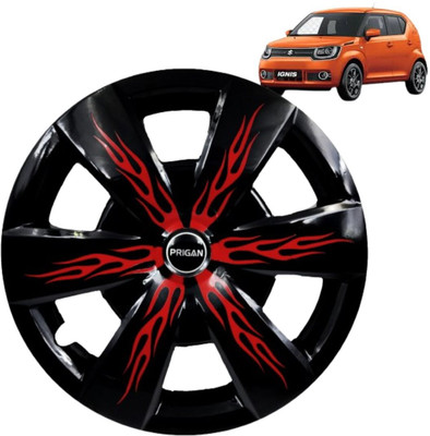 PRIGAN Firebolt Black Red 15 Inch For Ignis Wheel Cover For Maruti Universal For Car(15.0 inch)