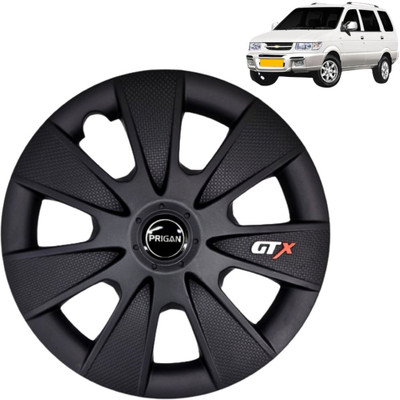 PRIGAN Tavera GTX Matte Black 15 INCH Wheel Cover For Chevrolet Tavera(15.0 inch)
