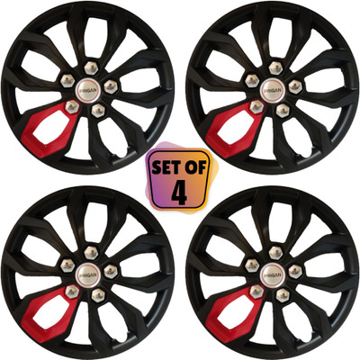 PRIGAN New Swift Vision Black with One Box Red 14 INCH Wheel Cover For Maruti New Swift(14.0 inch)