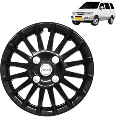PRIGAN Tavera Camry Glossy Black 15 INCH Wheel Cover For Chevrolet Tavera(15.0 inch)