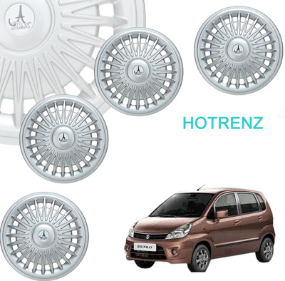 HOTRENZ Cars Wheel Cap/WHEEL COVER 13 INCH Set of 4 CarRUSH SILVER 13 Wheel Cover For Universal For Car Universal For Car(14.0 inch)