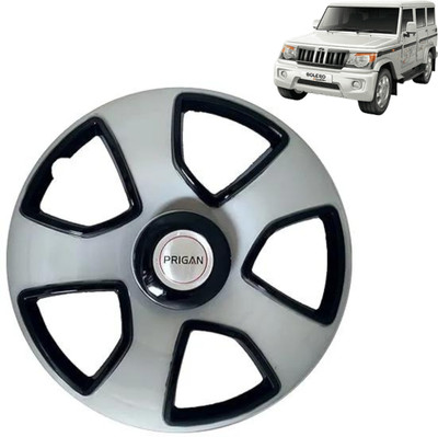 PRIGAN New Bolero Siver Black 15 INCH Wheel Cover For Mahindra Bolero(15.0 inch)