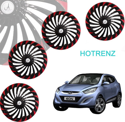HOTRENZ Cars Wheel Cap/WHEEL COVER 12 INCH Set of 4 , TURBINE YELLOW BLACK 12 Wheel Cover For Universal For Car Universal For Car(14.0 inch)